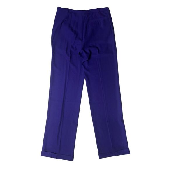 VTG Gianni Versace Purple Straight leg Wool Trousers Pants Women’s 33 in waist - Picture 10 of 11